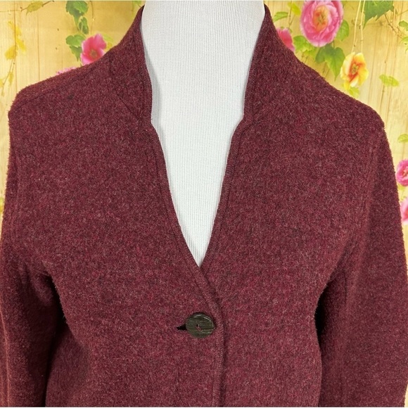 EILEEN FISHER Wool Cardigan Size M - Picture 3 of 8